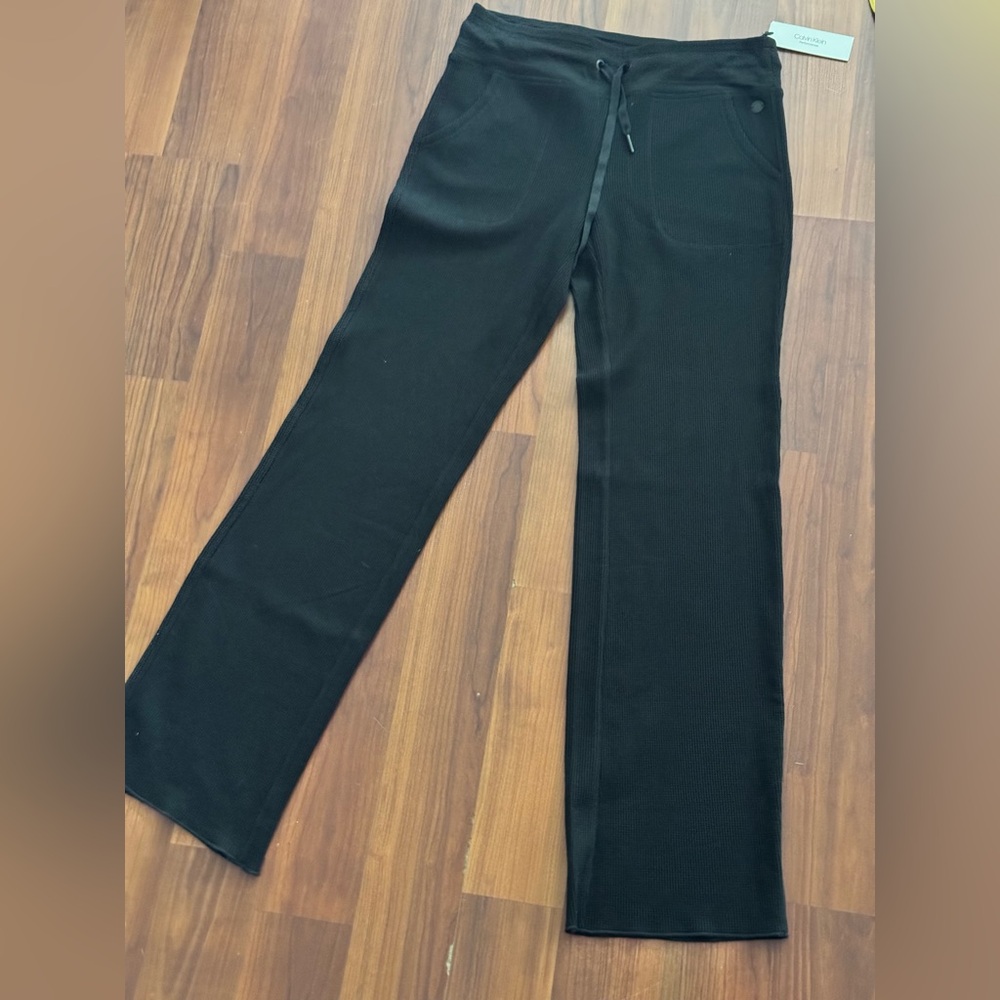 Calvin Klein Performance Jet Black Straight Leg Pants